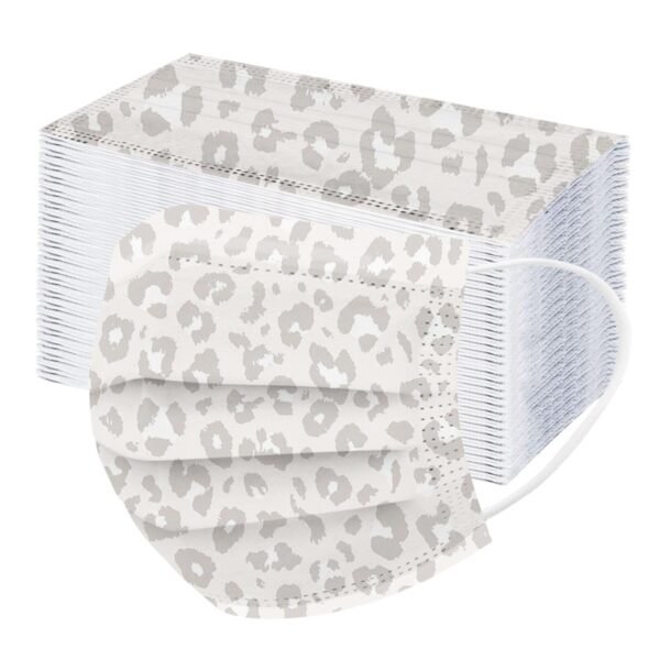 Leopard Adult's Face Mask Three Ply 10/20/50/100 Pc - Image 2