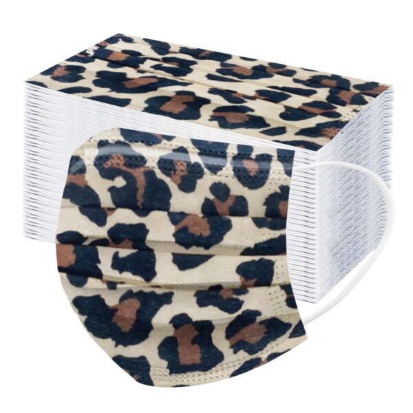 Leopard Adult's Face Mask Three Ply 10/20/50/100 Pc - Image 3