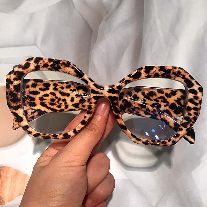 Polygon Square Eyeglasses For Women Vintage Frame - Image 2