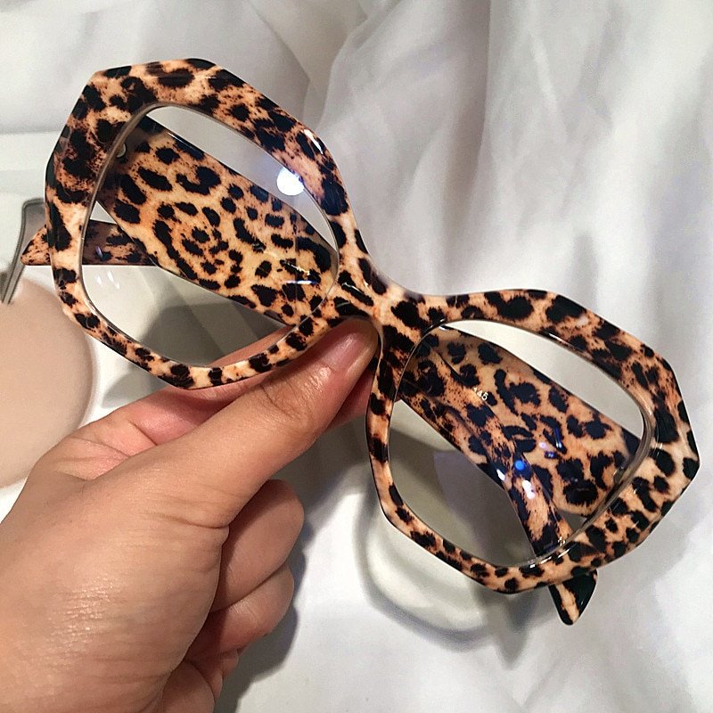 Polygon Square Eyeglasses For Women Vintage Frame